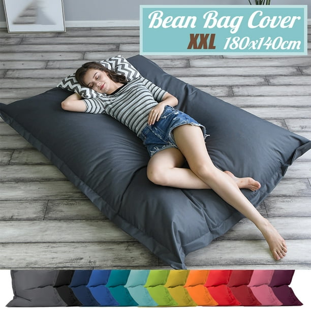 Large Waterproof Bean Bag Chair Floor Cushion Polyester Garden Indoor Outdoor Cover No Filling Gifts Com Large Waterproof Bean Bag Chair Floor, Outdoor Floor Pillow