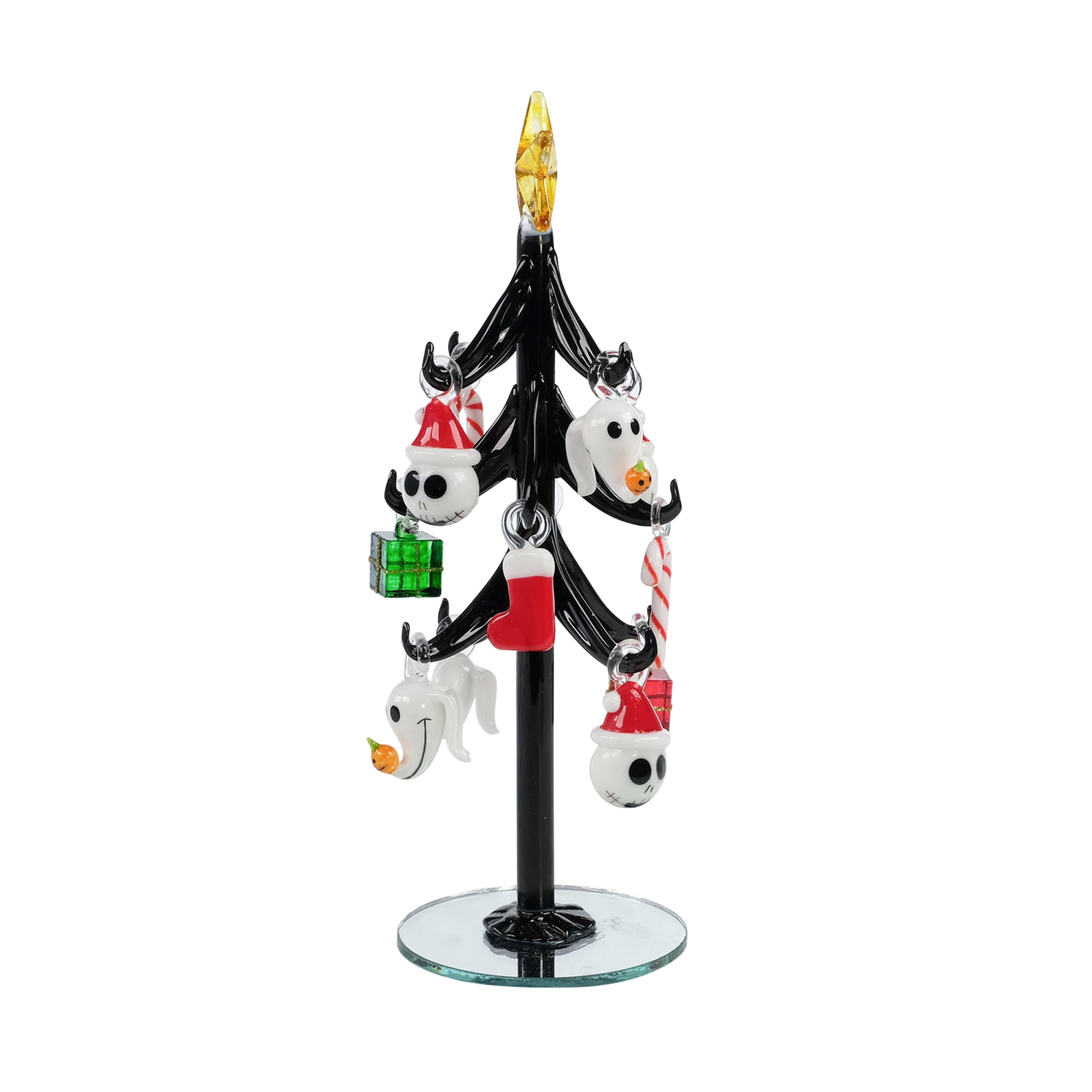 Disney The Nightmare Before Christmas Glass Tree, Black, 13 Pieces