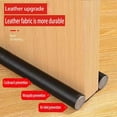 thumbnail image 2 of Door Draft Stopper Weather Stripping Noise Blocker - Under Door Draft Noise Blocker Gap Stoppers Entry Door Draft Guard for Bottom of Doors Adjustable (Black), 2 of 7