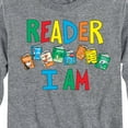 thumbnail image 3 of Dr. Seuss - The Cat In The Hat Book Cover Reader I Am  - Toddler And Youth Long Sleeve Graphic T-Shirt, 3 of 6