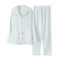thumbnail image 2 of Christmas Family Pajamas Satin Christmas Pjs Long Sleeve Button down Holiday Casual Christmas Outfit, 2 of 3