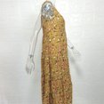 thumbnail image 3 of Vestido Sin Mangas Vestidos de playa de verano Vestidos sueltos con estampado floral de moda para el trabajo (Amarillo XL) Ygjytge para Mujer Amarillo T S, 3 of 9
