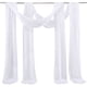thumbnail image 1 of Juego de Cortinas de Gasa Transparente, Decoración de Fondo para Bodas, Accesorio de Fotografía, Arco para Fiestas, Paquete de Dos, Poliéster Suave, Tamaño Ajustable, 70 Cm (27,56 X 21,65 Pulgadas), 1 of 7