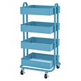 thumbnail image 1 of Ressources pour la Petite Enfance ELR-20702-TQ Chariot Roulant Utilitaire à 4 Niveaux &44; Turquoise, 1 of 1