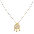 thumbnail image 5 of Hyasfey Women Necklace Chinese Style Dainty Faux Jade Auspicious Cloud Pendant Clavicle Necklace Jewelry Accessories, 5 of 8