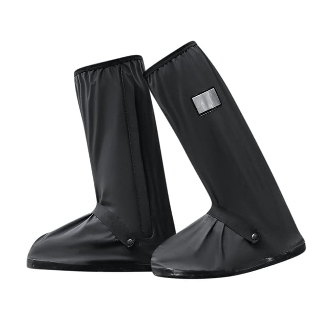 Waterproof Shoe Covers, Non-Slip Rain Boot Foot Covers, Reusable Outdoor Overshoes for Mud Protection, Reflective Heel for Night Safety, Adjustable Fit for Commuting and Hiking