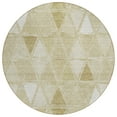 thumbnail image 2 of Addison Rugs Chantille Indoor/Outdoor Transitional Geometric Khaki Washable Round Rug, 8' x 8', 2 of 6