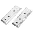 thumbnail image 2 of Shisuyan Flat Shape Hidden Headboard Wall Mount Brackets Silver 2Pcs 4.7x1.6x0.5In, 2 of 8