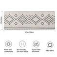 thumbnail image 3 of Geometric Diamond Striped Pattern Bathroom Rugs Mat,Non Slip Microfiber Bathroom Rug,Rubber Backing,Soft Bathroom Mats for Bathroom Floor,Tub and Shower,47x17in(120x43cm), 3 of 5