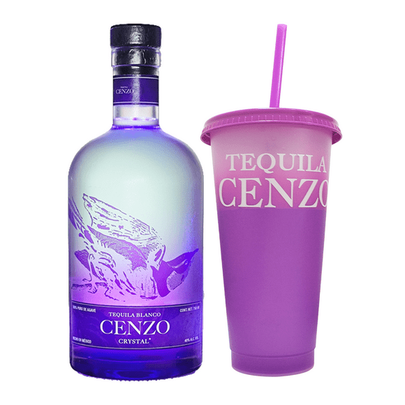 Tequila Cenzo 750ml Vaso Cenzo