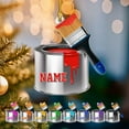 thumbnail image 3 of Personalized Painting Ornaments Gifts for a Painter, Painter Ornament Gift for Artist, Artist Christmas Ornament 2025, Artist Palette Christmas Ornament, Paint Brush Ornament for Painter (ON753) -, 3 of 7