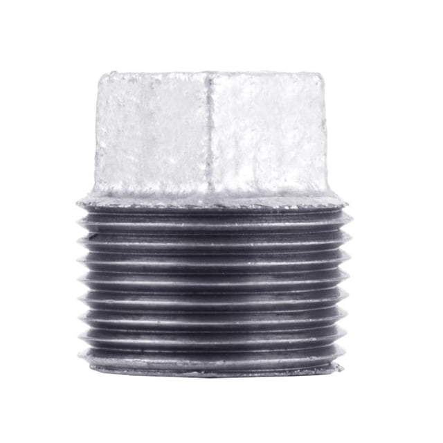 Plug STZ Industries, hierro maleable galvanizado, 3 pulgadas, MIP