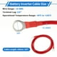 thumbnail image 3 of 1 Pc Cable Inversor de Batería 10 AWG Gauge 8FT 3/8" Lug Cable de Batería Universal para Automóvil Vehículo Barco RV Solar Cobre Estañado Rojo, 3 of 7
