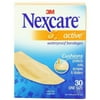 Nexcare Active Extra Cushion Bandage, Assorted Sizes, 30 ct Packages (Pack of 4)