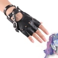 thumbnail image 4 of Guantes de cuero para baile, guantes de cuero para mujer, estilo punk, para primavera y verano, para discotecas, para baile en barra, 4 of 6