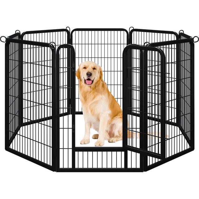 Dog Playpen Outdoor Indoor Pen for Large/Medium/Small Dogs Animals Portable Playpen for RV Camping Garden Yard Panels Height