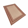 thumbnail image 7 of Trans-Ocean Imports CRES8842524 7 ft. 10 in. Square Liora Manne Carmel Multi Border Indoor & Outdoor Rug Wilton Woven Square Rug - Red, 7 of 7