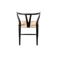thumbnail image 4 of Inmod Mid-Century Modern Wegner CH24 Wishbone Chair, Set of 2, Black Painted Beechwood Replica, 4 of 4