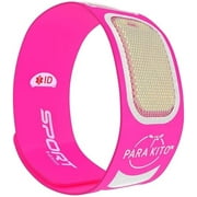 PARA'KITO Mosquito Insect & Bug Repellent Wristband - Waterproof, Outdoor Pest Repeller Bracelet w/Natural Essential Oils - Sport Edition (Fuschia)
