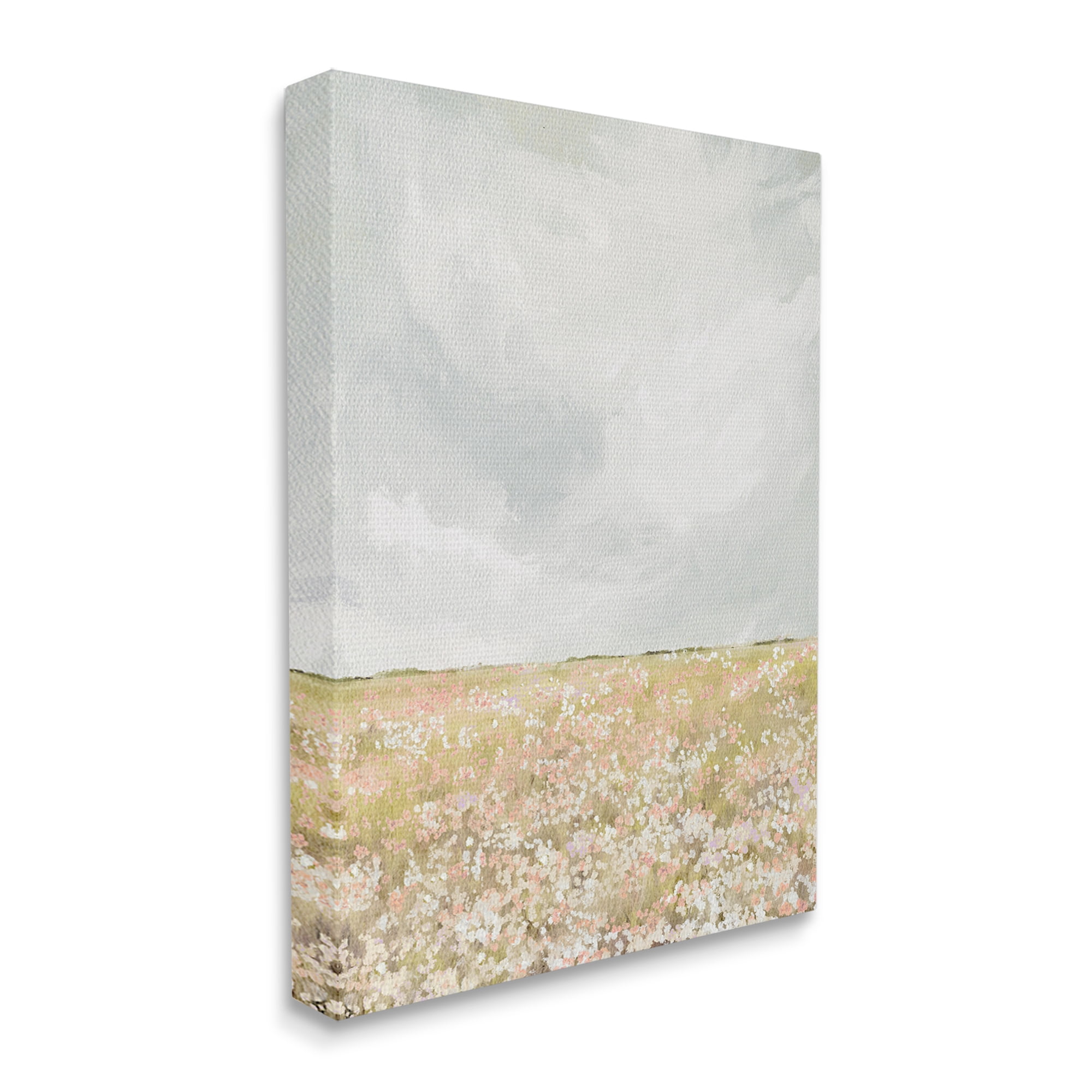 Stupell Industries Cloudy Abstract Meadow Landscape Painting Gallery Wrapped Canvas Art Print Wall Art, 36 x 48