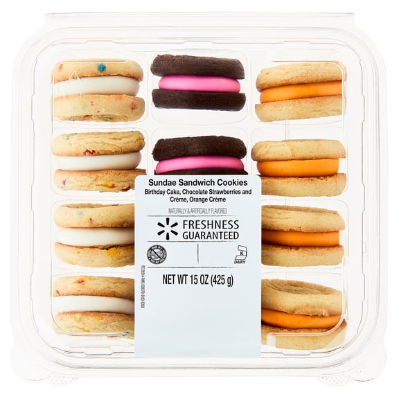 Freshness Guaranteed Sundae Sandwich Cookies, 15 oz, 12 Count