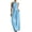 Blue, variant on AJGRHE Women's Elegant Halter Jumpsuit Summer Cut Out Wide Leg Dressy Casual Romper Sleeveless Neck Jumpsuit Loose Wide Leg Elegant Waist Cinching Piece Black XXL