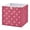 Checkered Tablecloth Pattern, variant on Fabric Storage Bins Foldable Cube For Home Organization Baskets Gold Leaf Motifs