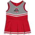 thumbnail image 2 of Girls Infant Colosseum Scarlet Ohio State Buckeyes Time For Recess Cheer Dress, 2 of 3