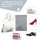 thumbnail image 5 of 15 Pices (gris Clair) Sac Chaussures De Voyage, Grand Sac De Rangement Pour Chaussures, Non-tiss Avec Fentre Transparente Pour Homme Et Femme, 5 of 5