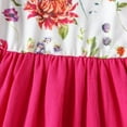 thumbnail image 4 of YEEDISON kid clothes Flower Dresses Girls Long Spring Fall A-line Toddler Girl Dress 1-6Y, 4 of 5
