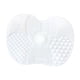 thumbnail image 2 of Alfombrilla de limpieza de brochas de maquillaje de silicona portátil, fácil de limpiar, plegable, reutilizable, profesional, ligera, limpiador de Blanco, 2 of 9