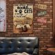 thumbnail image 3 of Placa Metal Vintage Pintura Hierro Rectangular Gato Arte Pared Bar para El 20x30cm, 3 of 9