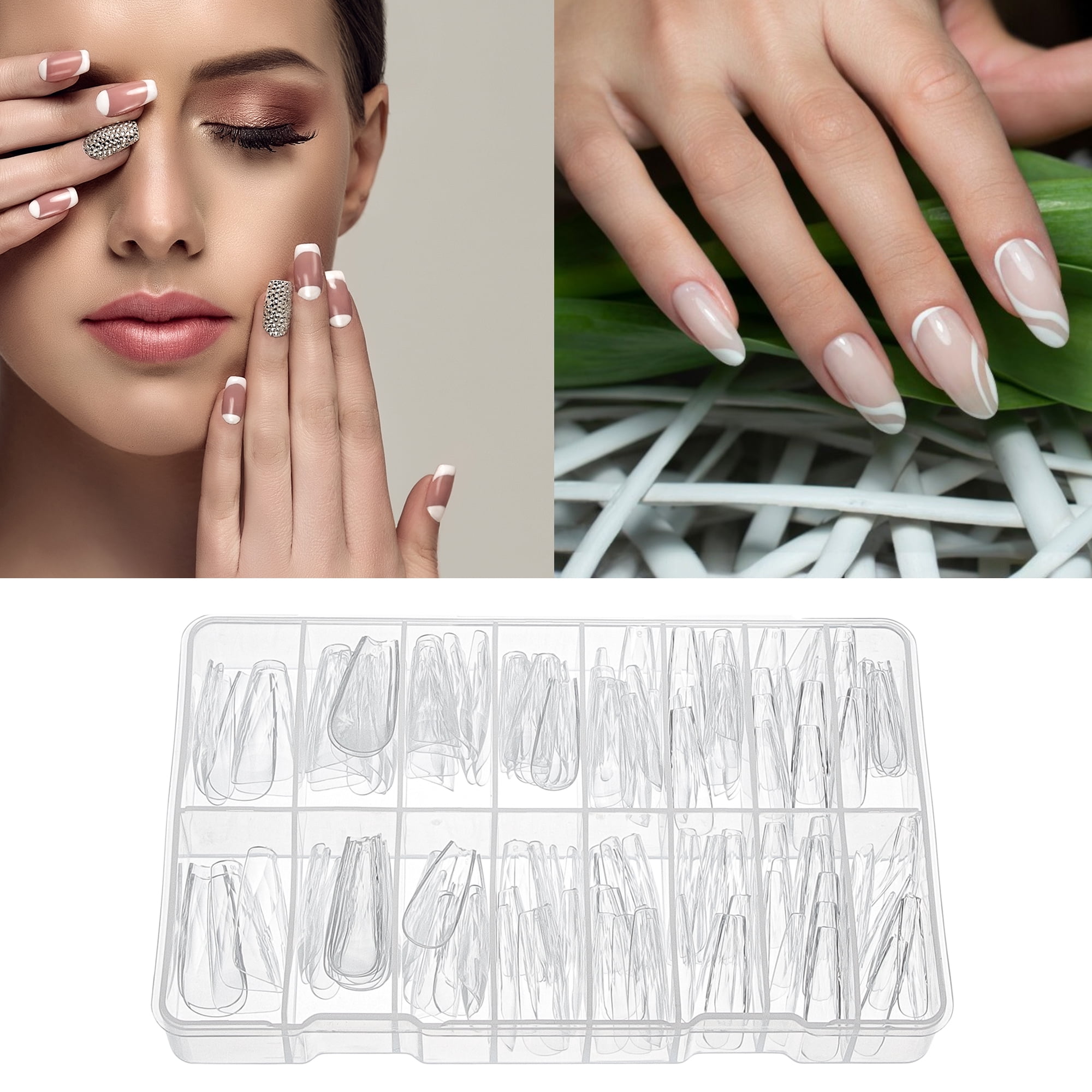 Unique Bargains 3D Argyle Fake Nails 150 Pcs [Argyle YS-468]