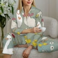 thumbnail image 6 of Uemuo Cute Farm Birds Pattern Womens Pajama Sets,PJ Set for Women,Pajamas for Women Logo,Long Sleeve Pajama Set for Women,Soft Long Sleeve Top With Pants-XX-Large, 6 of 9