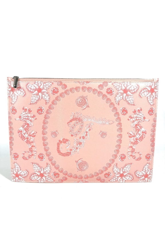 Pre-Owned TIFFANY & Co. Tiffany logo bag, pouch, clutch leather, women's, pink, like...