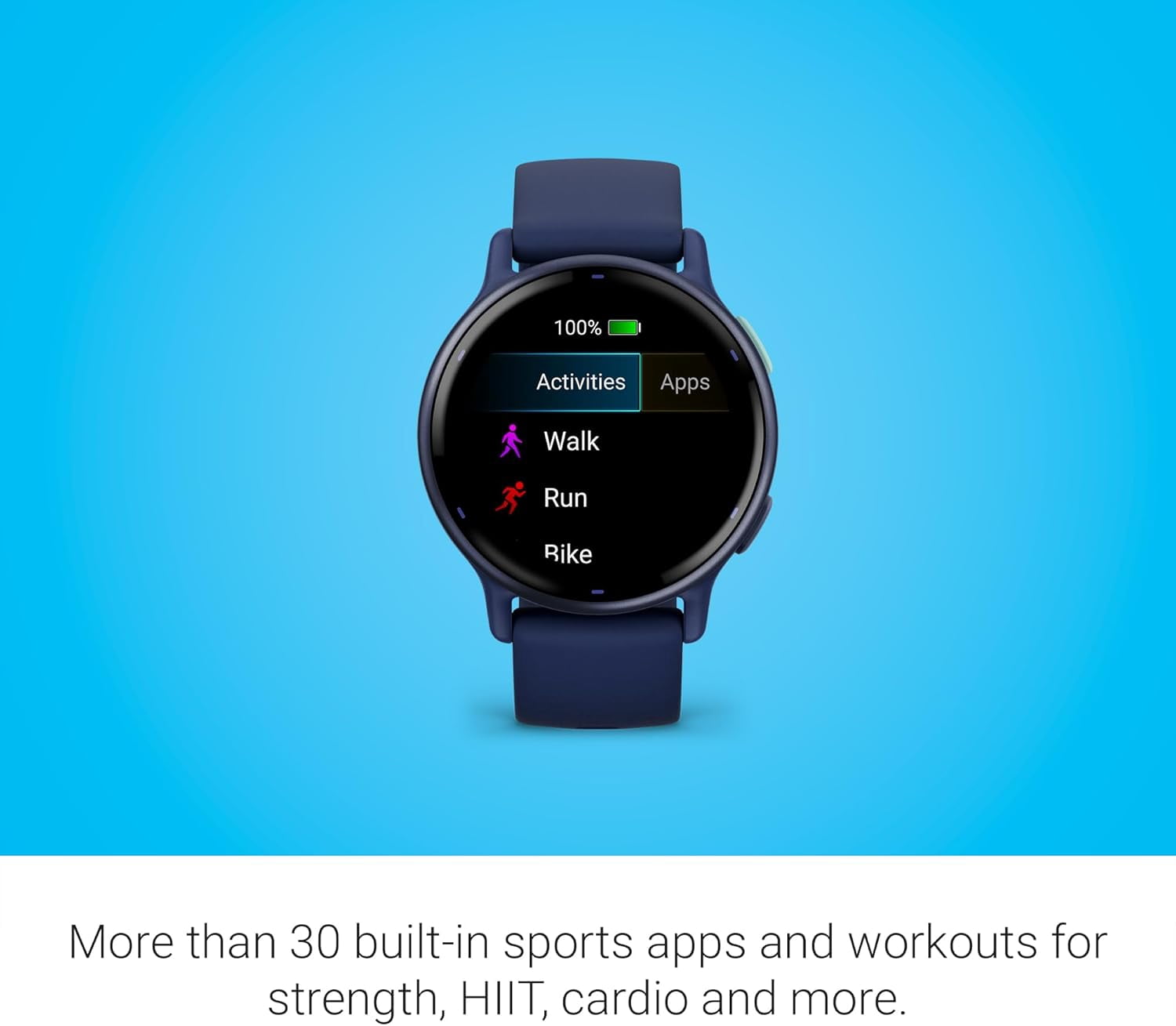 Restored Garmin vívoactive 5 GPS Smartwatch, Navy, AMOLED Display, Health & Fitness Tracker, Sleep Coaching, Body Battery & 11-Day Battery Life (Refurbished)