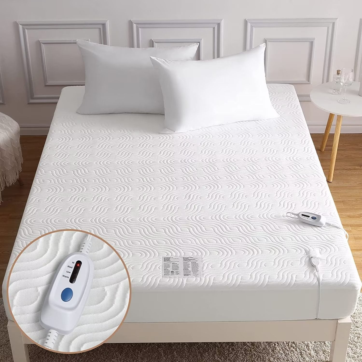 Haperlare King Size Heated Mattress Pad Dual Control, Air Layer