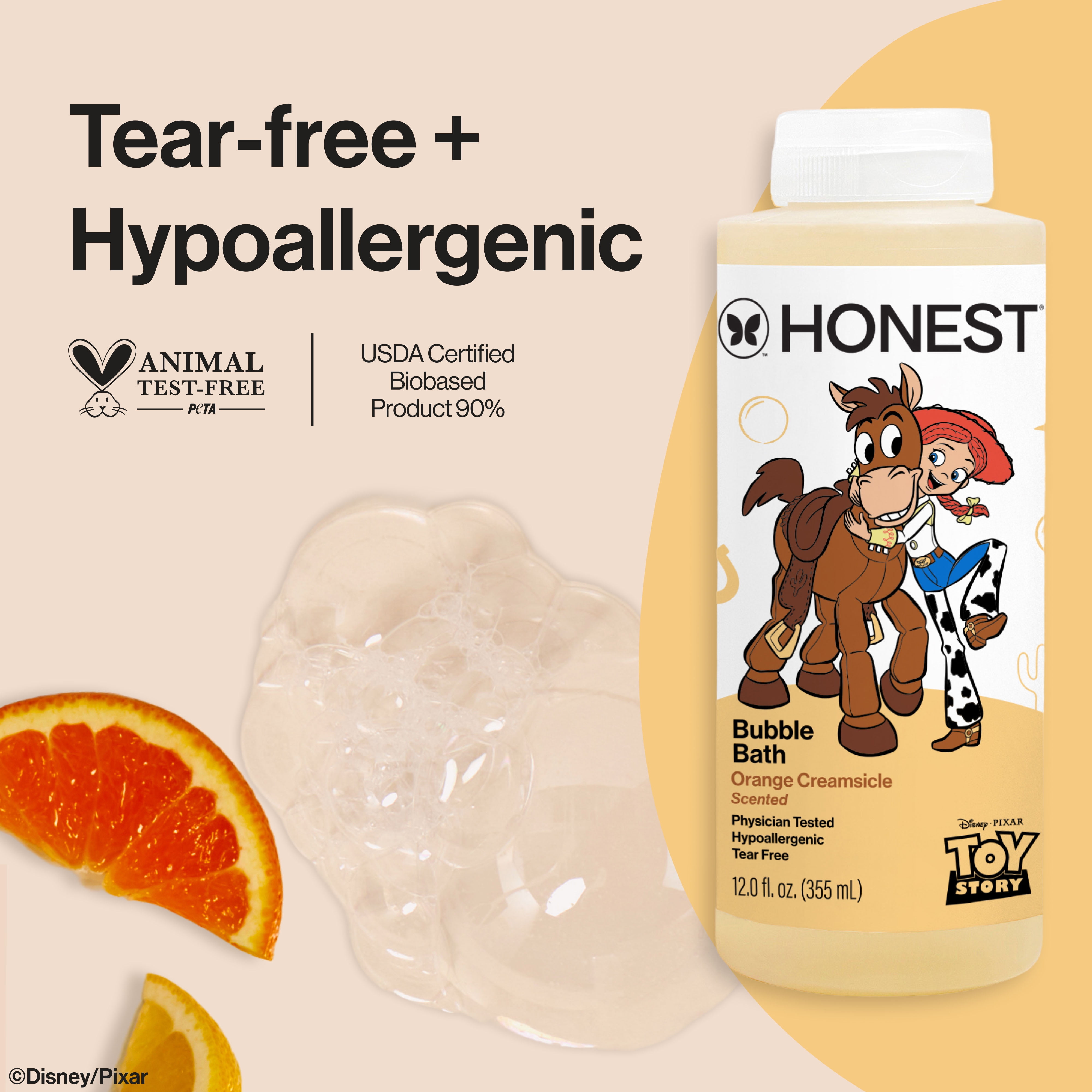 The Honest Company Disney Pixar's Toy Story  Bubble Bath, Orange Creamsicle, 12 oz