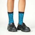 thumbnail image 4 of Rocae Blue Glitter for Girls Boys Crew Socks,Children's Socks, Kids Socks, Toddler Socks: Daily Wear with Kids School Uniform, 4 of 5