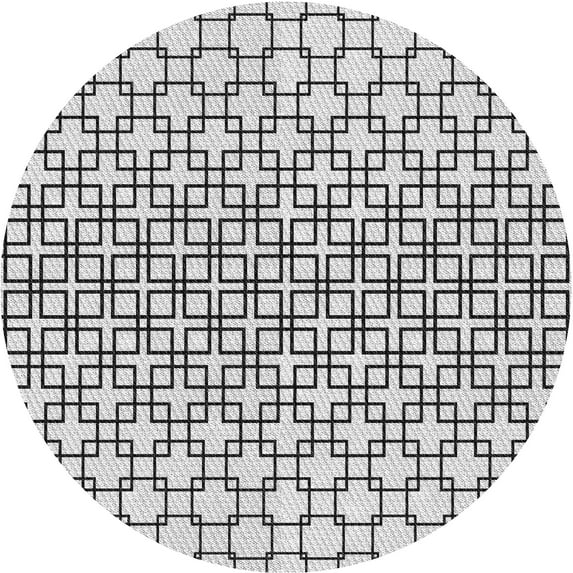 Ahgly Company Machine Washable Indoor Square Transitional Smokey Gray Area Rugs, 3' Square