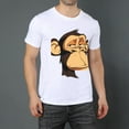 thumbnail image 2 of Large Tops For Men GraphicChimpanzee Printed Tees Summer Everyday Short-Sleeved T Shirts Black or White XS-5XL, 2 of 5