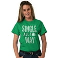 thumbnail image 3 of Funny Christmas Single All The Way Men's Graphic T Shirt Tees Brisco Brands M, 3 of 6