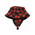 thumbnail image 3 of FlapJackKids - Chapeau Bob d'Hiver - Carreaux Buffalo Rouges - Moyen 2 - 4a, 3 of 4