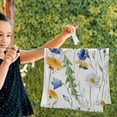 thumbnail image 3 of Peony Beige Floral Green Leave Hand Towels for Bathroom Set of 2 Microfiber Spring Eucalyptus Botanical Plant Kitchen Dish Towels Decorative Bathroom Towels for Bath Guest Shower 14"x28", 3 of 3