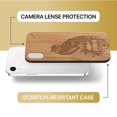 thumbnail image 6 of Case Yard Wooden Case Outside Soft TPU Silicone, Slim Fit Shockproof Wood Protective Phone Cover for Girls Boys Men and Women, Supports Wireless Charging Bird of Prey Design case for iPhone-XR, 6 of 7