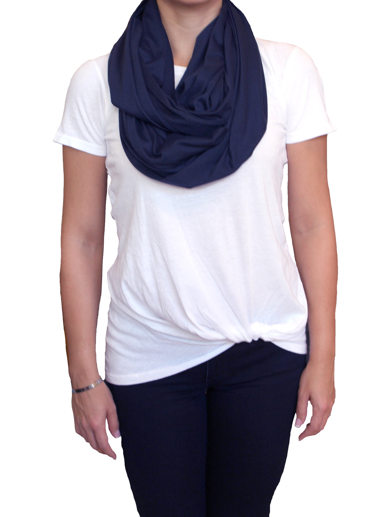 LK Baby Infinity Nursing Scarf Nursing Cover for Breastfeeding Privacy in  Navy Blue 