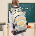 thumbnail image 7 of FORMRS School Backpack 17" Student Travel Bag with Laptop Compartment, Purple Rainbow Clouds, 7 of 7