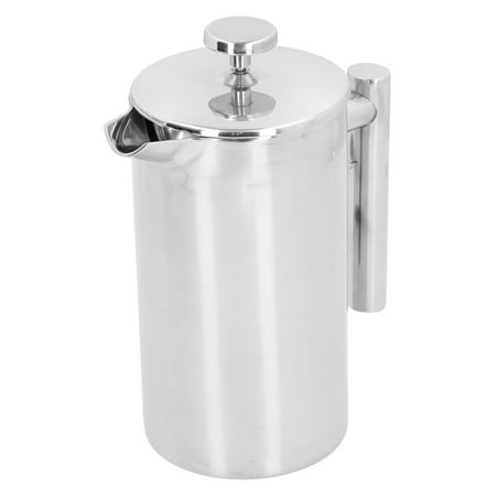 

Henmomu Home Supplies Stainless Steel Coffee Pot 1000ml Hand Coffee Pot Stainless Steel Coffee Press Pot DoubleLayer Coffee Kettle