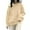 Beige, variant on Petite Friendly Oversized Knit Pullover Soft Slouchy Winter Fall Sweater for Women Cozy Casual Wear