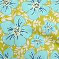 thumbnail image 1 of oneOone Cotton Cambric Lime Green Fabric Floral Craft Projects Decor Fabric Printed By The Yard 42 Inch Wide, 1 of 4